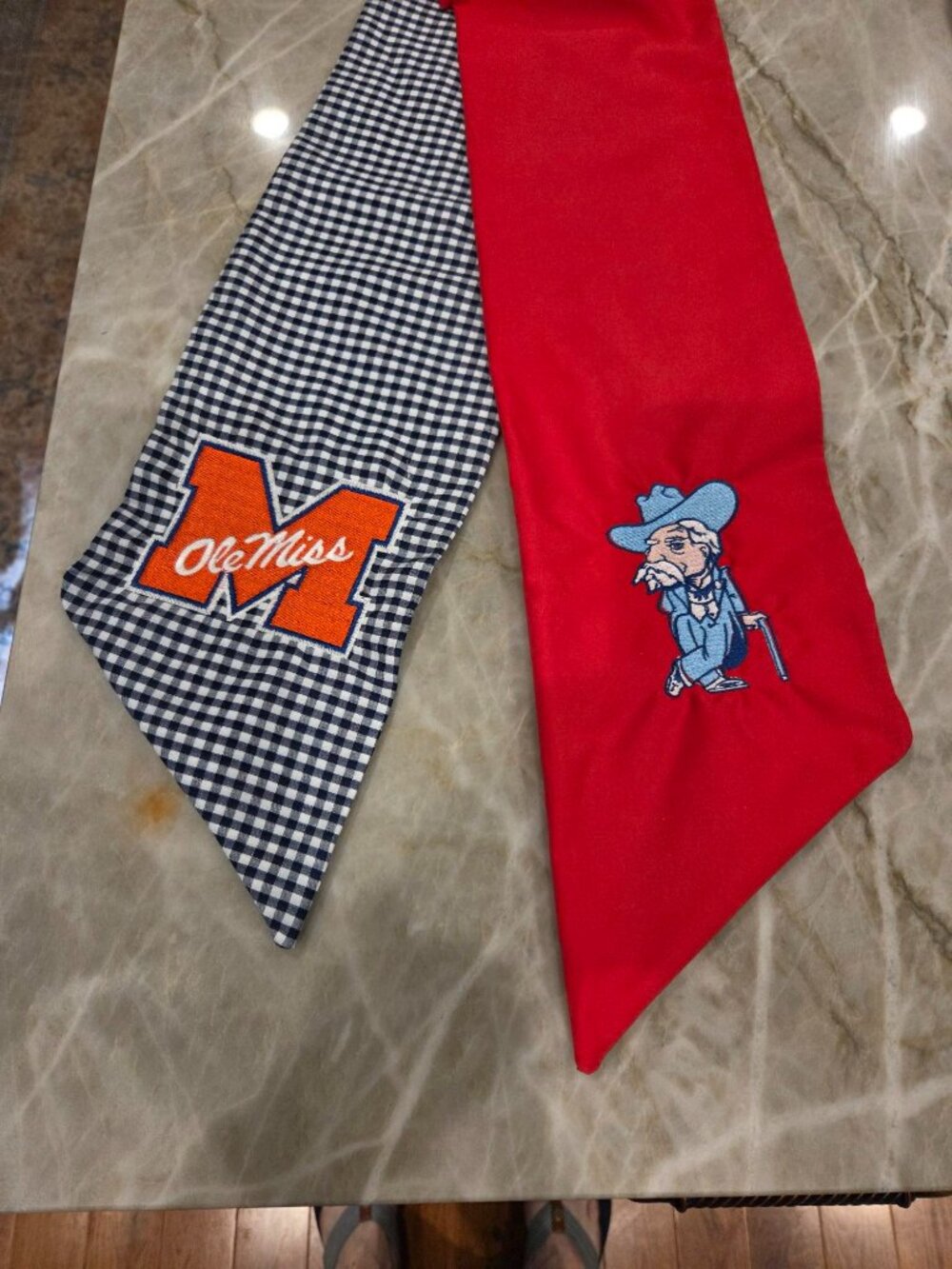Two-toned Ole Miss Wreath Sash--$30, plus shipping